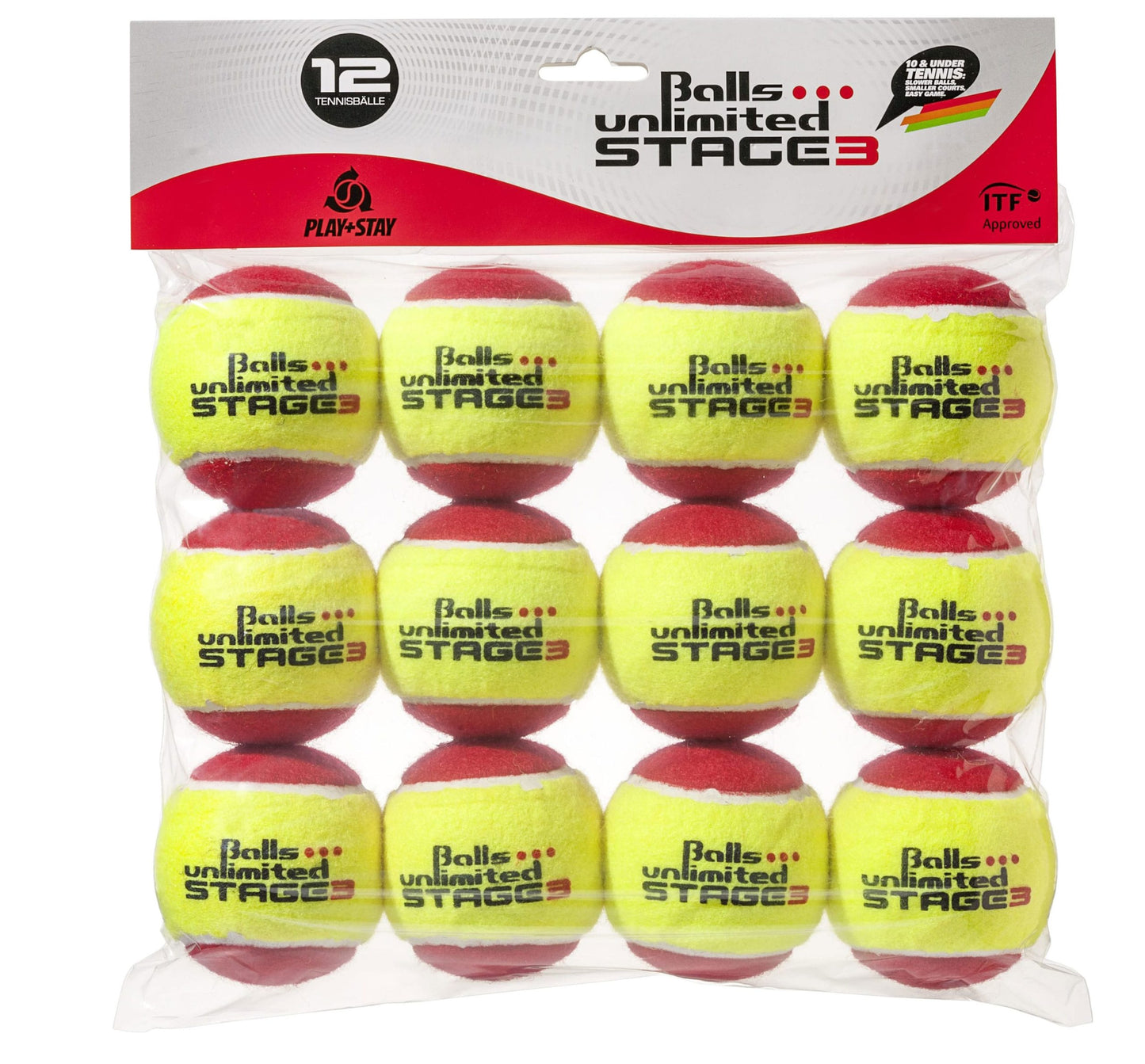 Balls Unlimited Stage3 – Gelb/Rot 12er Pack